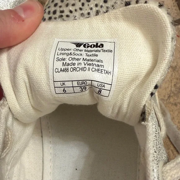 Gola Women's Orchid II Cheetah Sneakers in silver metallic - Picture 6 of 6